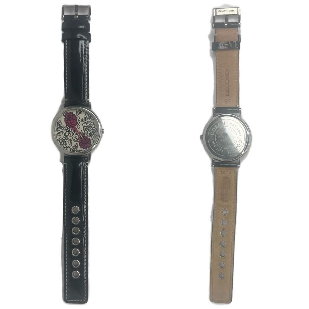 🌺 Coach Poppy Women's Watch Leather Strap 39 millimeters Quartz 14501250🌺 - Picture 4 of 10